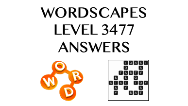 Wordscapes Level 3477 Answers