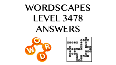 Wordscapes Level 3478 Answers