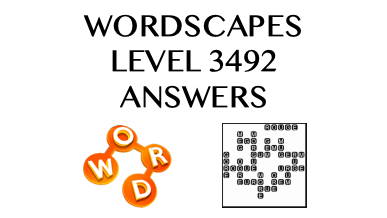 Wordscapes Level 3492 Answers