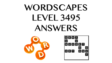 Wordscapes Level 3495 Answers