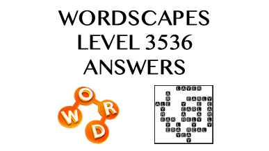 Wordscapes Level 3536 Answers