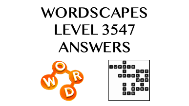 Wordscapes Level 3547 Answers