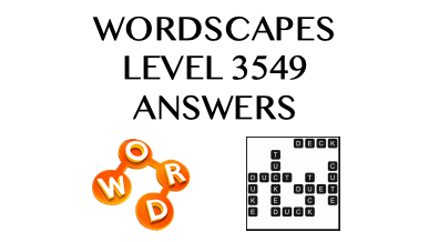 Wordscapes Level 3549 Answers