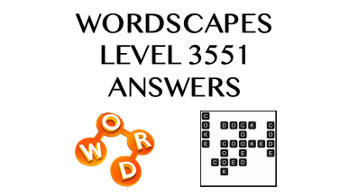 Wordscapes Level 3551 Answers