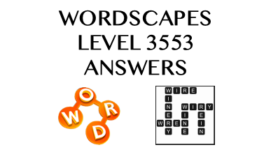 Wordscapes Level 3553 Answers