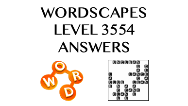 Wordscapes Level 3554 Answers