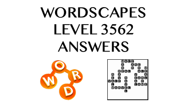 Wordscapes Level 3562 Answers