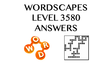 Wordscapes Level 3580 Answers