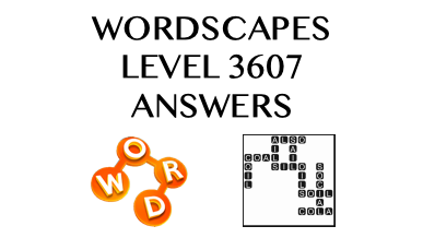 Wordscapes Level 3607 Answers