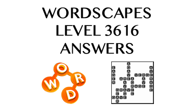 Wordscapes Level 3616 Answers