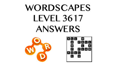 Wordscapes Level 3617 Answers
