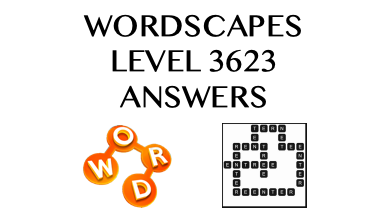Wordscapes Level 3623 Answers