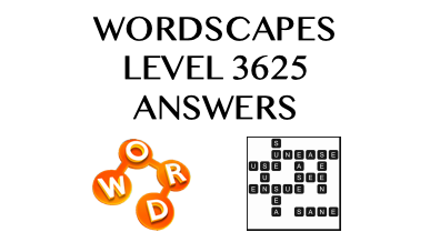 Wordscapes Level 3625 Answers