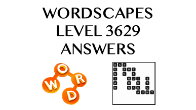 Wordscapes Level 3629 Answers