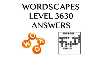 Wordscapes Level 3630 Answers