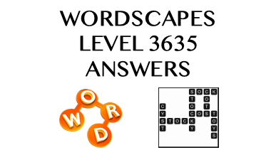 Wordscapes Level 3635 Answers