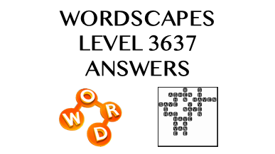 Wordscapes Level 3637 Answers