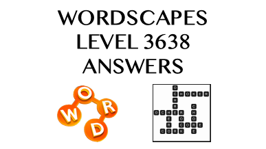 Wordscapes Level 3638 Answers