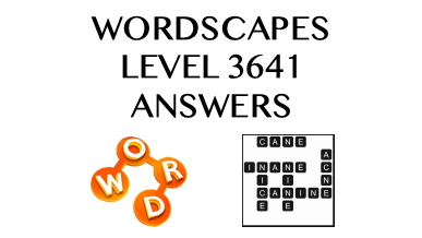 Wordscapes Level 3641 Answers