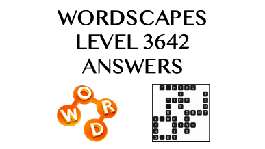 Wordscapes Level 3642 Answers