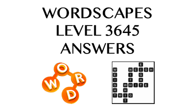 Wordscapes Level 3645 Answers