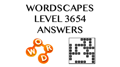 Wordscapes Level 3654 Answers