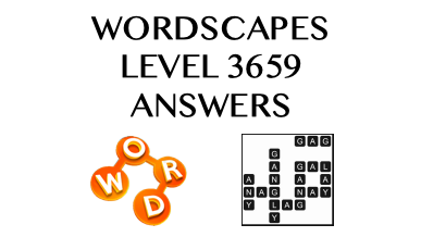 Wordscapes Level 3659 Answers