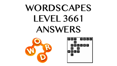 Wordscapes Level 3661 Answers