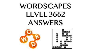 Wordscapes Level 3662 Answers