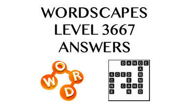 Wordscapes Level 3667 Answers