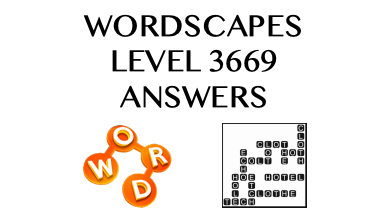 Wordscapes Level 3669 Answers