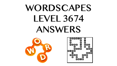 Wordscapes Level 3674 Answers