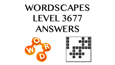 Wordscapes Level 3677 Answers