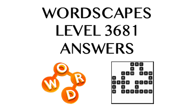 Wordscapes Level 3681 Answers