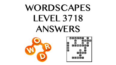 Wordscapes Level 3718 Answers