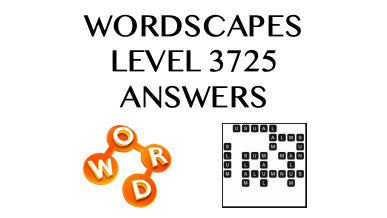 Wordscapes Level 3725 Answers