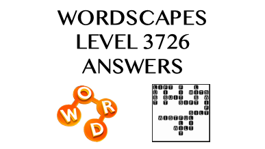 Wordscapes Level 3726 Answers