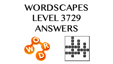 Wordscapes Level 3729 Answers