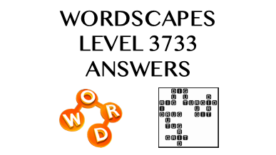 Wordscapes Level 3733 Answers