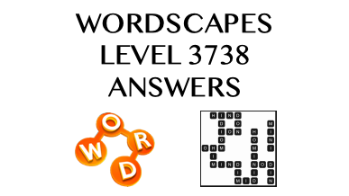 Wordscapes Level 3738 Answers