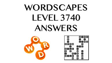 Wordscapes Level 3740 Answers