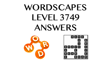 Wordscapes Level 3749 Answers