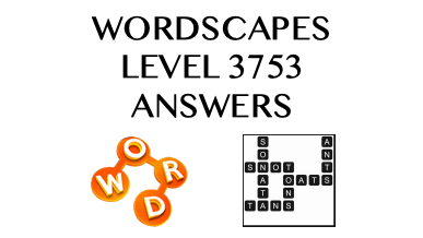 Wordscapes Level 3753 Answers