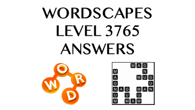 Wordscapes Level 3765 Answers