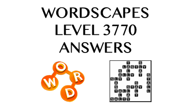 Wordscapes Level 3770 Answers