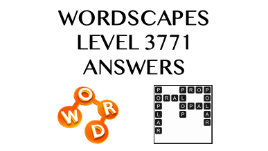 Wordscapes Level 3771 Answers