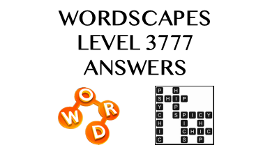 Wordscapes Level 3777 Answers