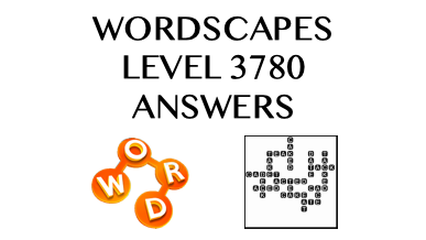 Wordscapes Level 3780 Answers