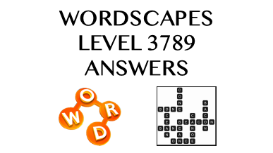 Wordscapes Level 3789 Answers