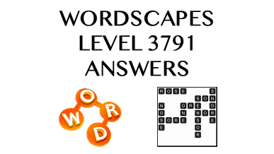 Wordscapes Level 3791 Answers